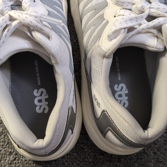 SAS Tempo Lace Up Sneakers Shoes Size 9.0M in Gray/White - Made in The USA - Picture 9 of 10